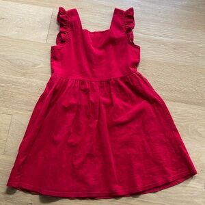 Sammy + Nat Vibrant Red Casual Kids Dress